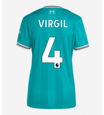 Liverpool Virgil van Dijk #4 Tercera Equipación Mujer 2025-26 Manga Corta